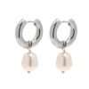 Hoop Chunky perla Rodio