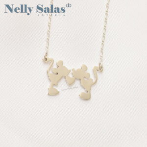 Collar Mickey & Minnie Plata