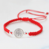 Pulsera San Benito Plata Hilo Rojo - Imagen 2