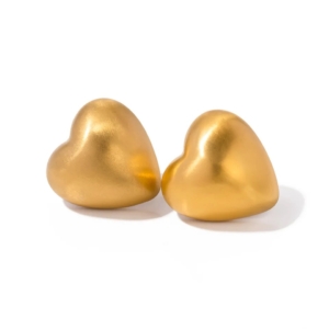 Arete Corazón Mate