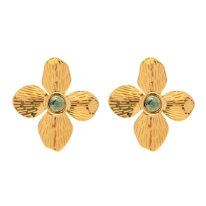 Arete Flor punto verde
