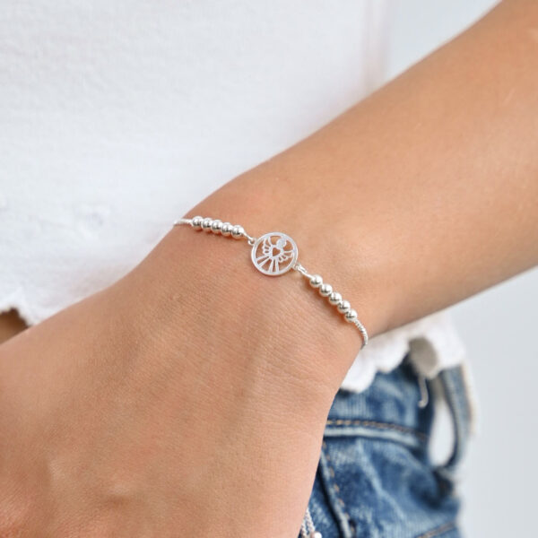 Pulsera angel plata - Imagen 2