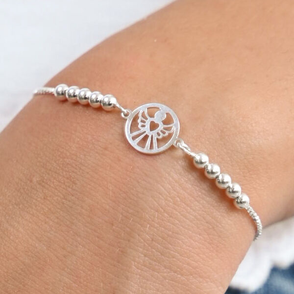 Pulsera angel plata