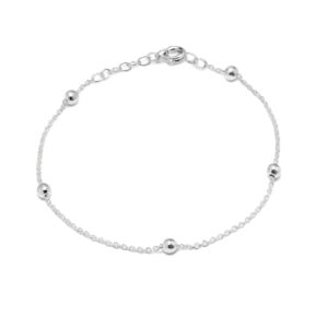 Pulsera bombitas plata