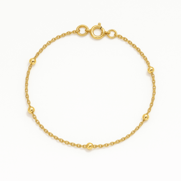 Pulsera bombitas oro