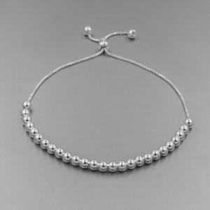 Pulsera Bombitas 4 mm plata