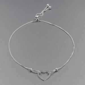 Pulsera Corazon Plata