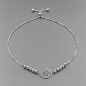 Pulsera Laurel plata