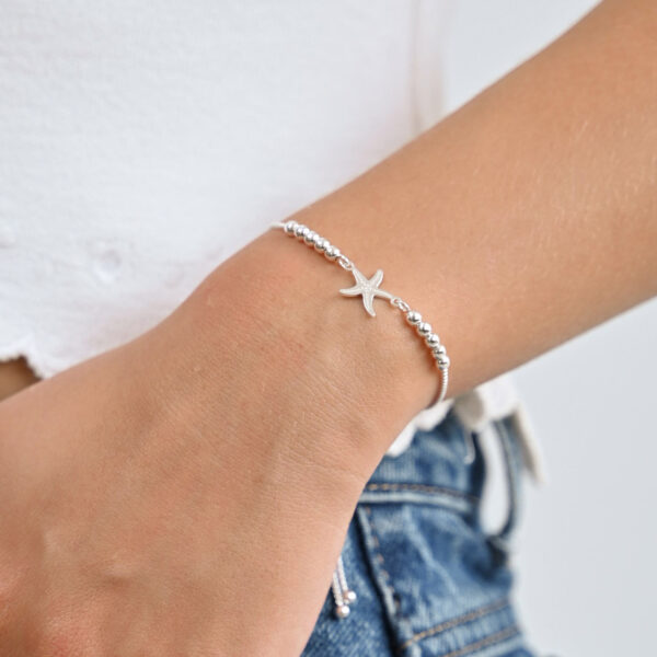 Pulsera estrella de mar plata - Imagen 2