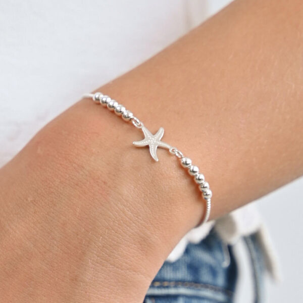 Pulsera estrella de mar plata