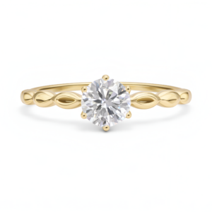 Anillo Solitario Almendra