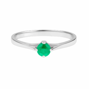 Anillo True Esmeralda de plata