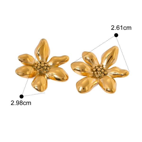 Arete Flor Girasol - Imagen 2