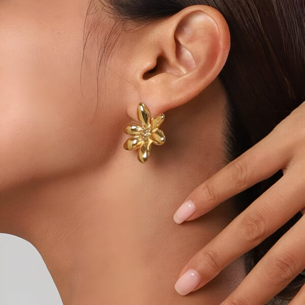 Arete Flor Girasol - Imagen 3
