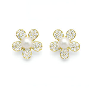 Arete Flor Perla