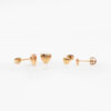 Arete Abridor Corazón Oro 18k - Imagen 2