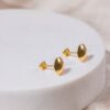 Arete Lenteja #10 Oro 18k