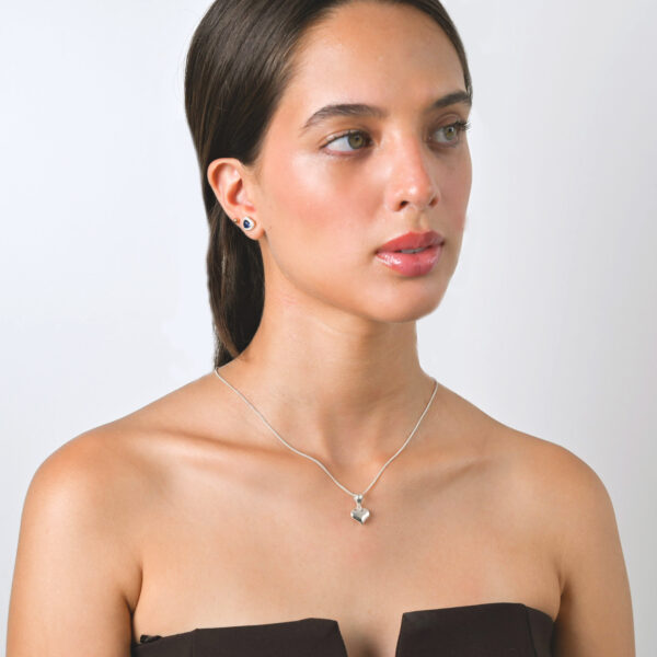 Collar corazon bombeado M - Imagen 2