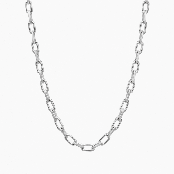 Cadena prisma plata