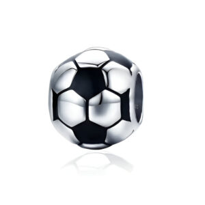 Charm pelota de futbol plata