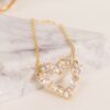 Collar Corazon Cristales Gold - Imagen 2