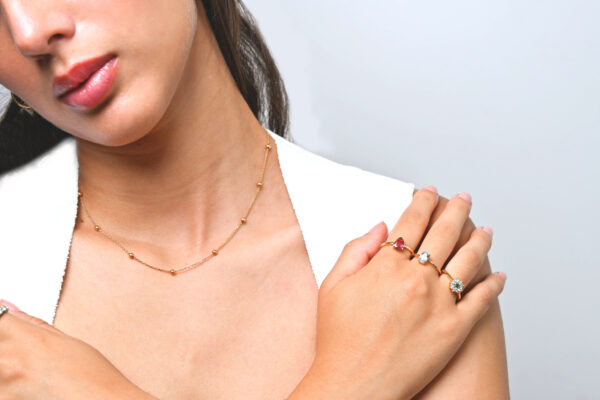 Collar Bombas Oro 18k - Imagen 2