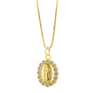Collar virgen de Guadalupe ball