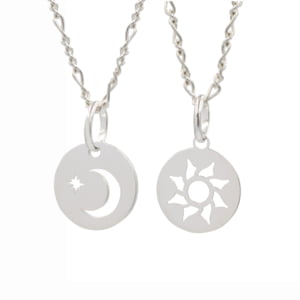 Collar Sol y Luna Plata