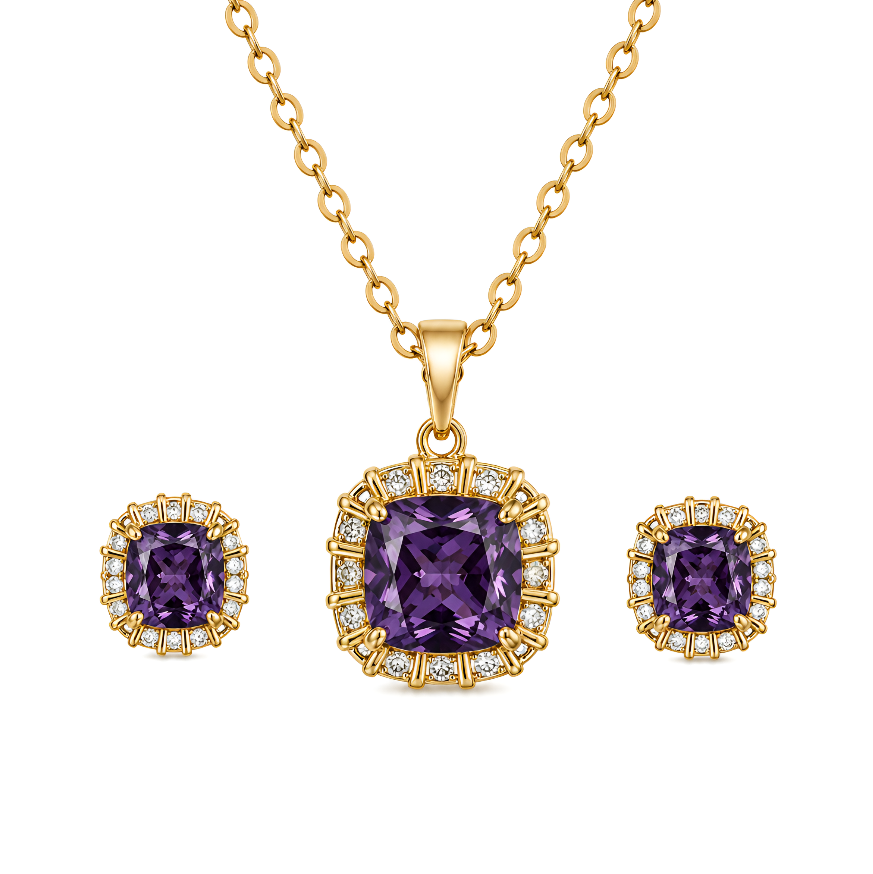Set Cojín Morado
