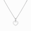 Collar con corazon calado