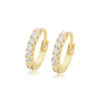 Argolla Mini Strass Blanco 7 mm