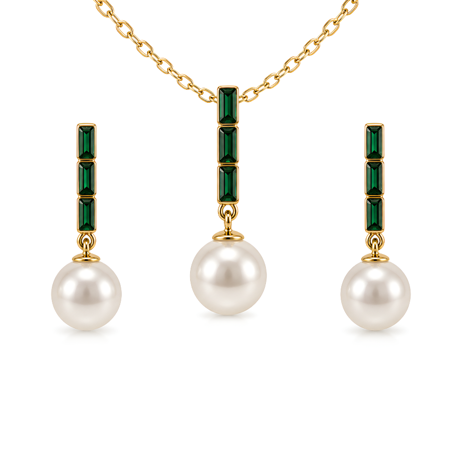 Set Raya Verde perla